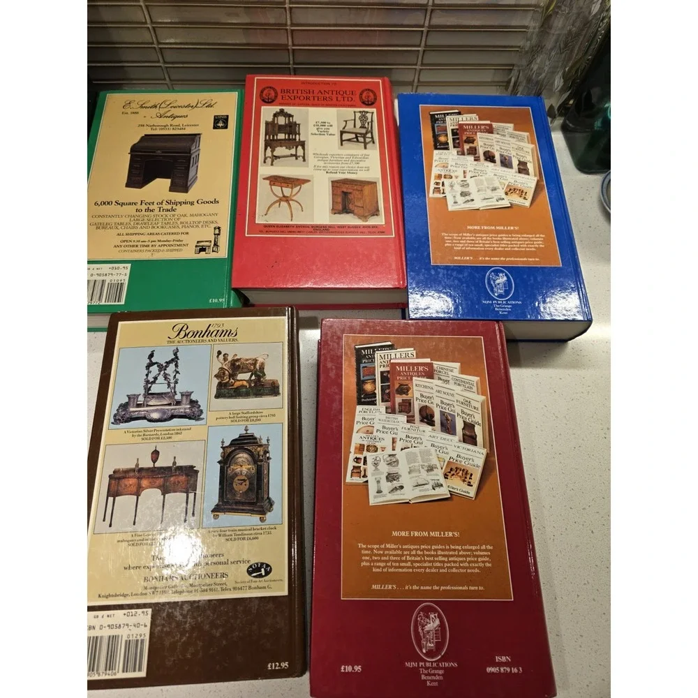 Lot of 5 Vintage 1980s Miller's Antiques Book Lot